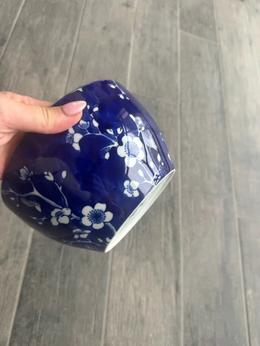 Williams Sonoma Blue and White Cherry Blossom Bowl